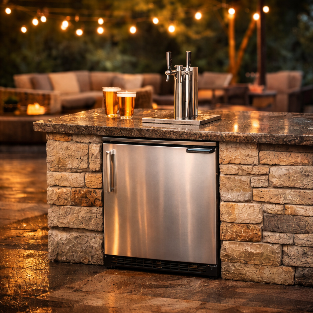 Kegco 24” Built-In Outdoor Dual Tap Kegerator
