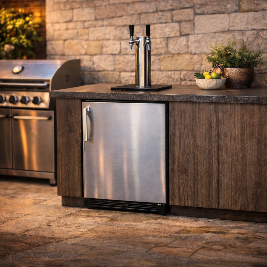 Kegco 24” Built-In Outdoor Single Tap Kegerator