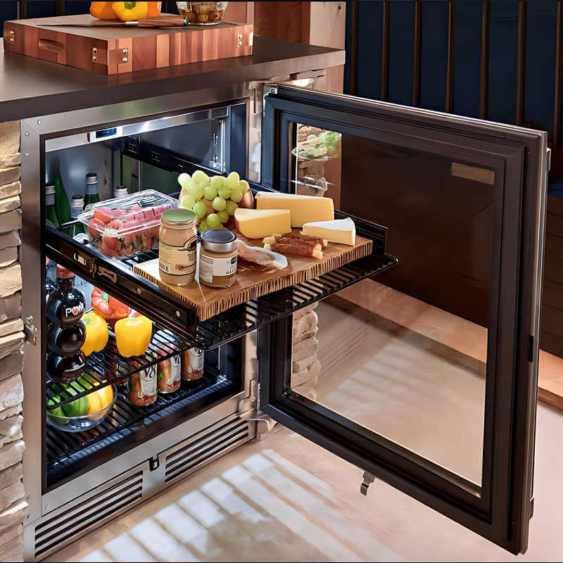 Perlick outdoor refrigerator interior shelving