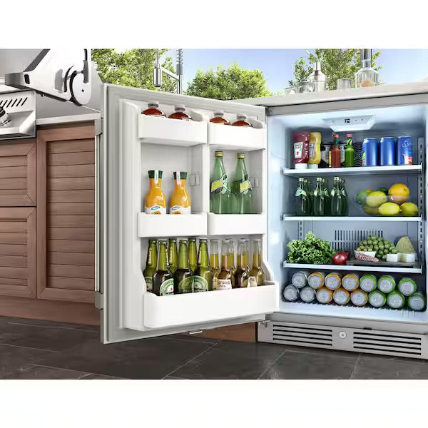 Zephyr outdoor refrigerator interior shelving