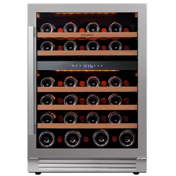 Allavino Reserva Series 51 Bottle Built-In Dual Zone Wine Refrigerator stainless steel