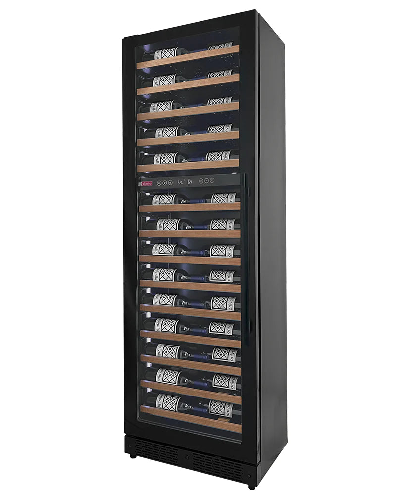Allavino Reserva Series 102 Bottle Built-In Dual Zone Wine Refrigerator stainless steel front